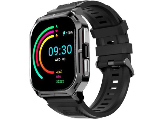 HiFuture ULTRA 3 Bluetooth Calling Smart Watch, 2.0-inch IPS Display, IP68 Waterproof, 24/7 True heart rate & Blood oxygen sensor (the fifth generation), Up to 7 days daily use, 100+ Sports Mode - Black